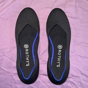 Rothy’s Rounded-Toe Solid Black Flats